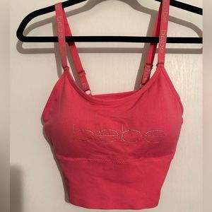 BeBe Crop Cami. Size 1X  Pink